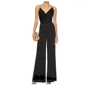 NEW Jason Wu Black Cowl Neck Adjustable Strap Jumpsuit Women’s Size Small‎ $325